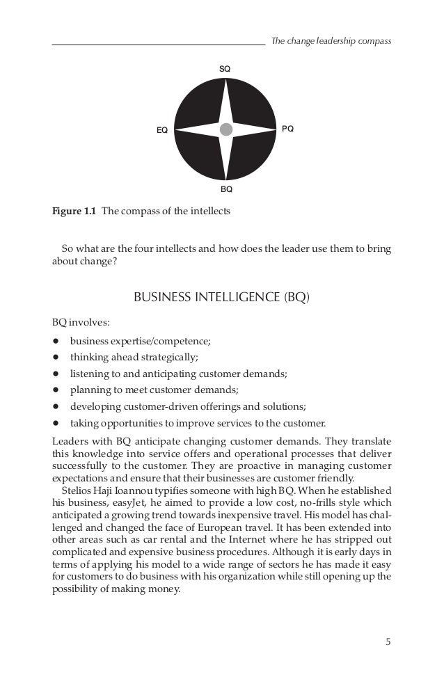 Change Management Excellence: Using the Four Intelligences for Successful Organizational Change
